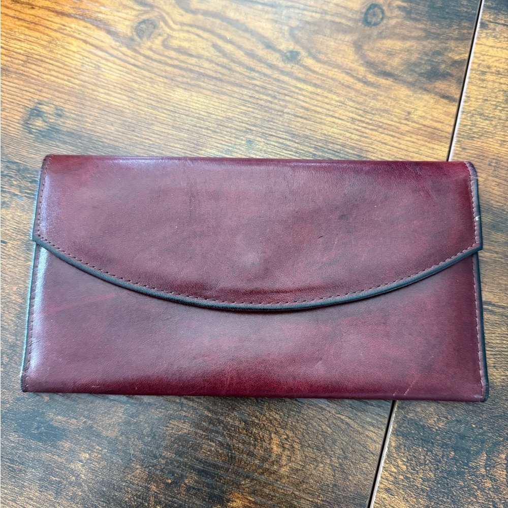 Vintage Rolfs cowhide leather clutch wallet